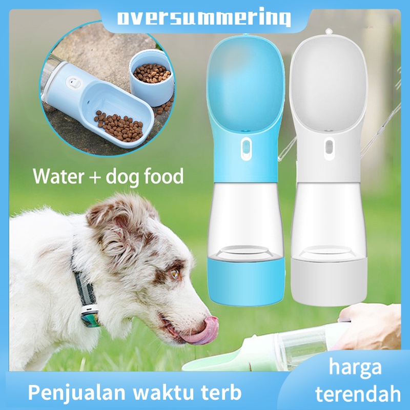 NEW Pet Travel Water Bottle Pet Water Bottle 2 in 1 Travel Botol Minum Makan Anjing &amp; Kucing Hewan Portable Food &amp; Drink Botol Minum Anjing Dan Kucing Portable Untuk Travel