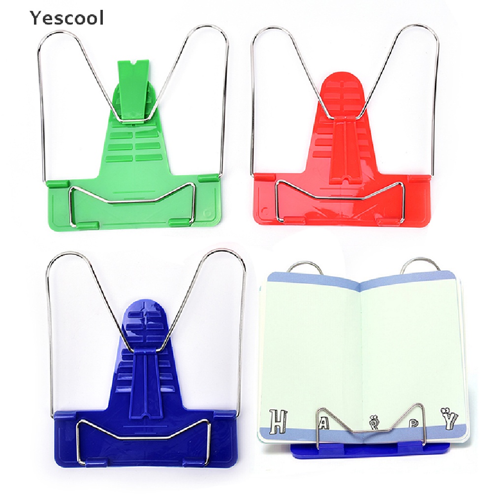 Yescool 1Pc Adjustable Angle Portable Reading Book Stand Text Book Document Holder .