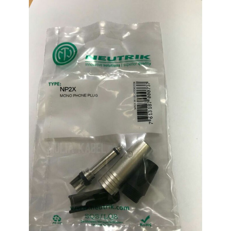 Jack Neutrik Akai Mono NP2X