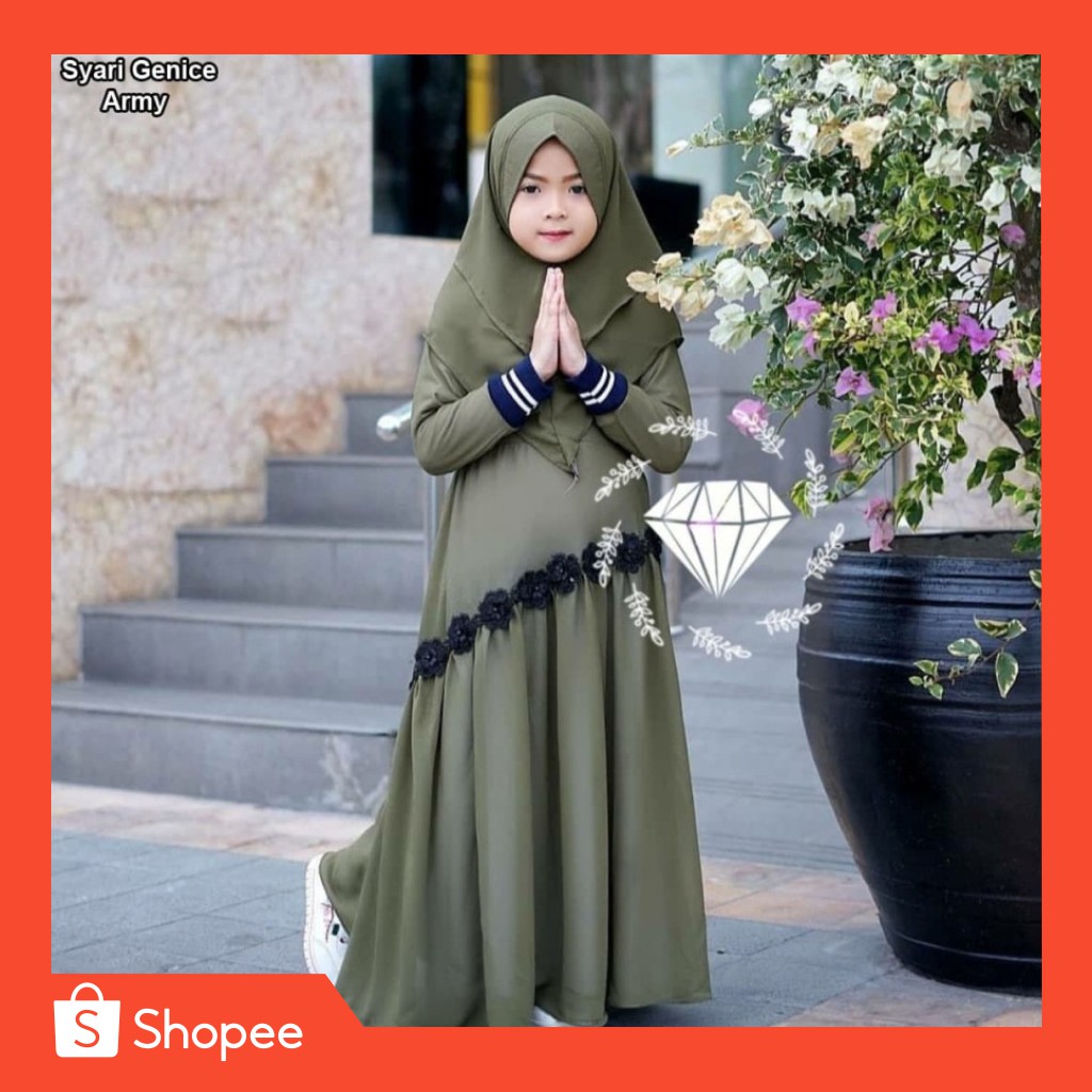 [ORI] Gamis Anak Perempuan 7tahun 8tahun 9tahun UMUR USIA Syari diana polka Armi/terusan dress musl