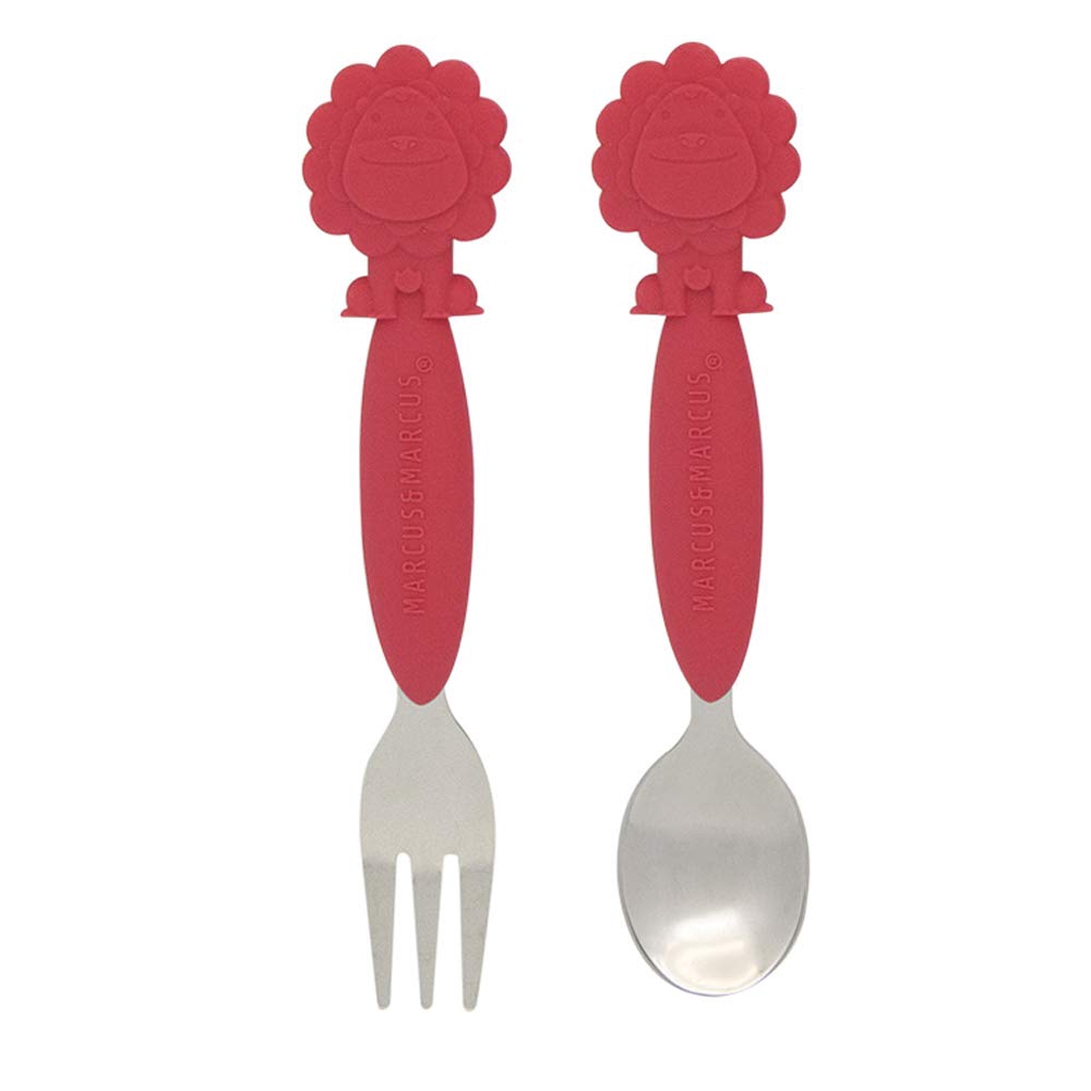 MAK166 M&amp;M MARCUS AND MARCUS FORK &amp; SPOON SET SENDOK GARPU MAKAN ANAK 3+ (181106)