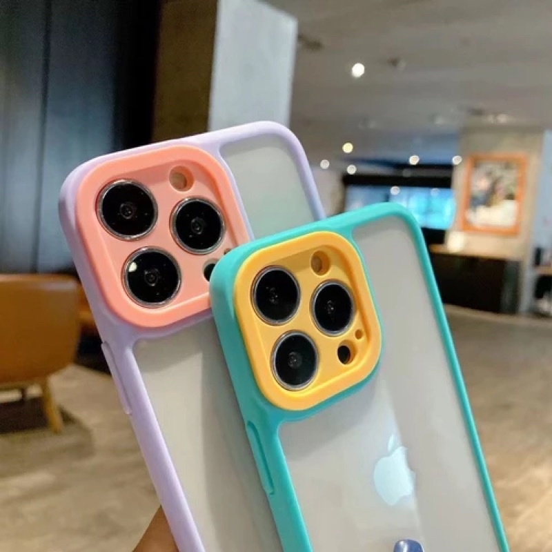 CASE FUZE CLEAR MACARON WARNA PREMIUM IPHONE XR