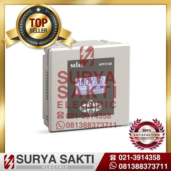 POWER FACTOR REGULATOR 12 STEP CAPACITOR SELEC APFC148-312 PFR