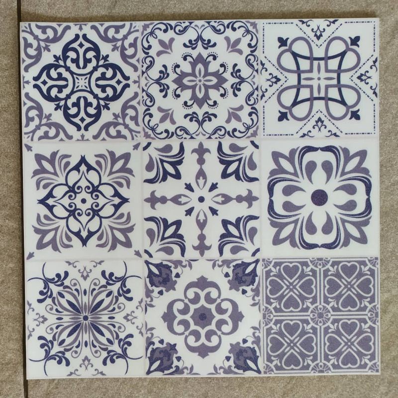 sticker foam premium motif tegel kecil klasik kode 001 untuk lantai dan dinding