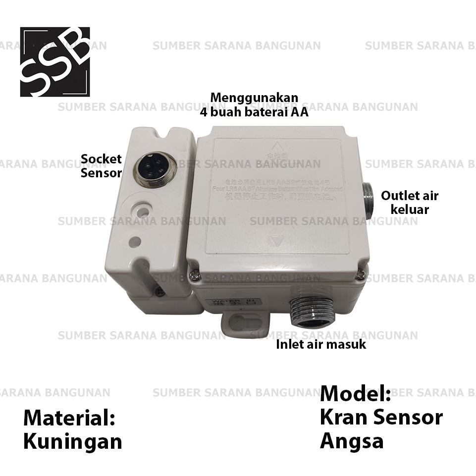 Kran Sensor Otomatis Baterai / Keran Sensor Kuningan