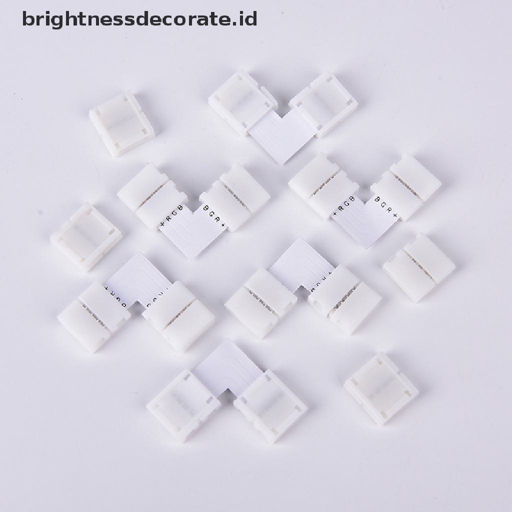 [birth] 10 PCS Mini 4-PIN RGB Connector Adapter For RGB 5050 LED Strip Solderless 10mm [ID]