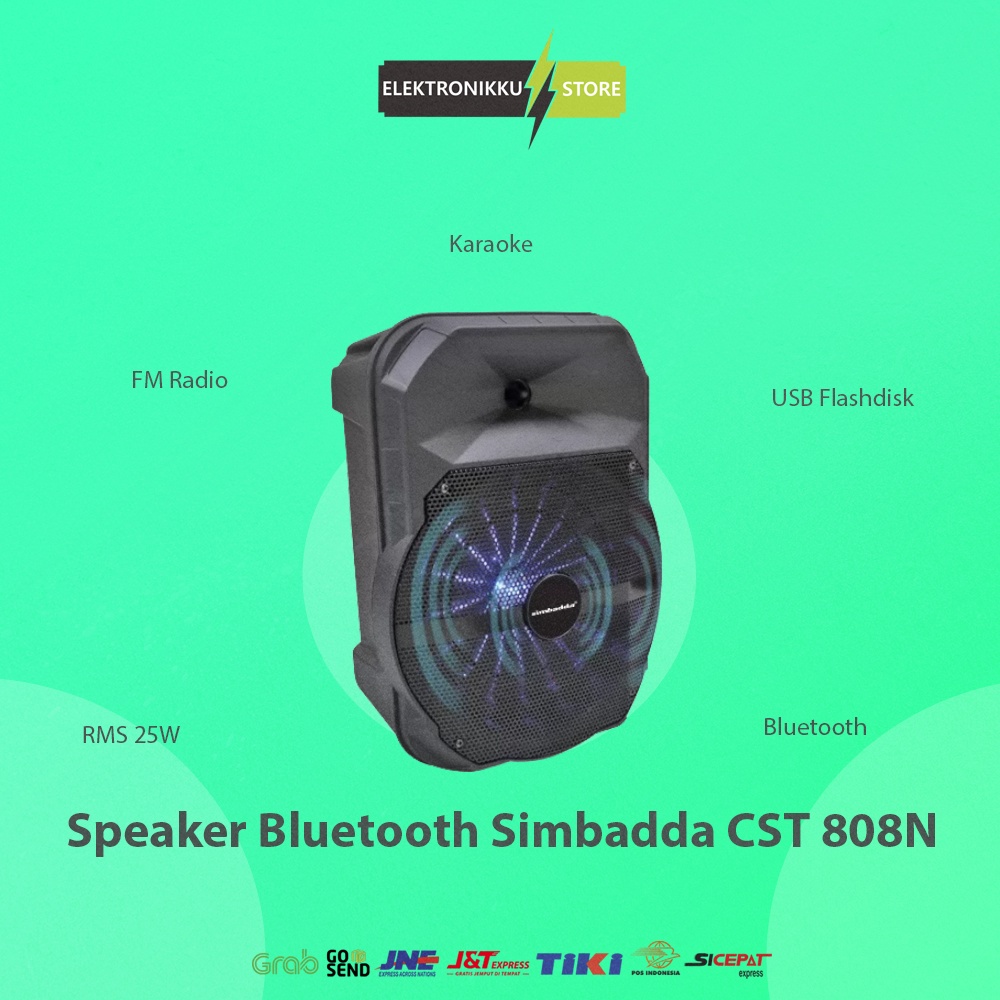 Speaker Simbadda CST 808N Bluetooth Karaoke Komputer PC Laptop HP