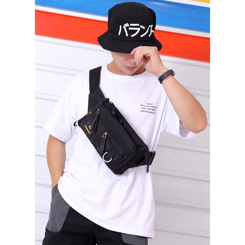 Tas Selempang Waist Bag Tas Pria Slempang Slingbag 7706