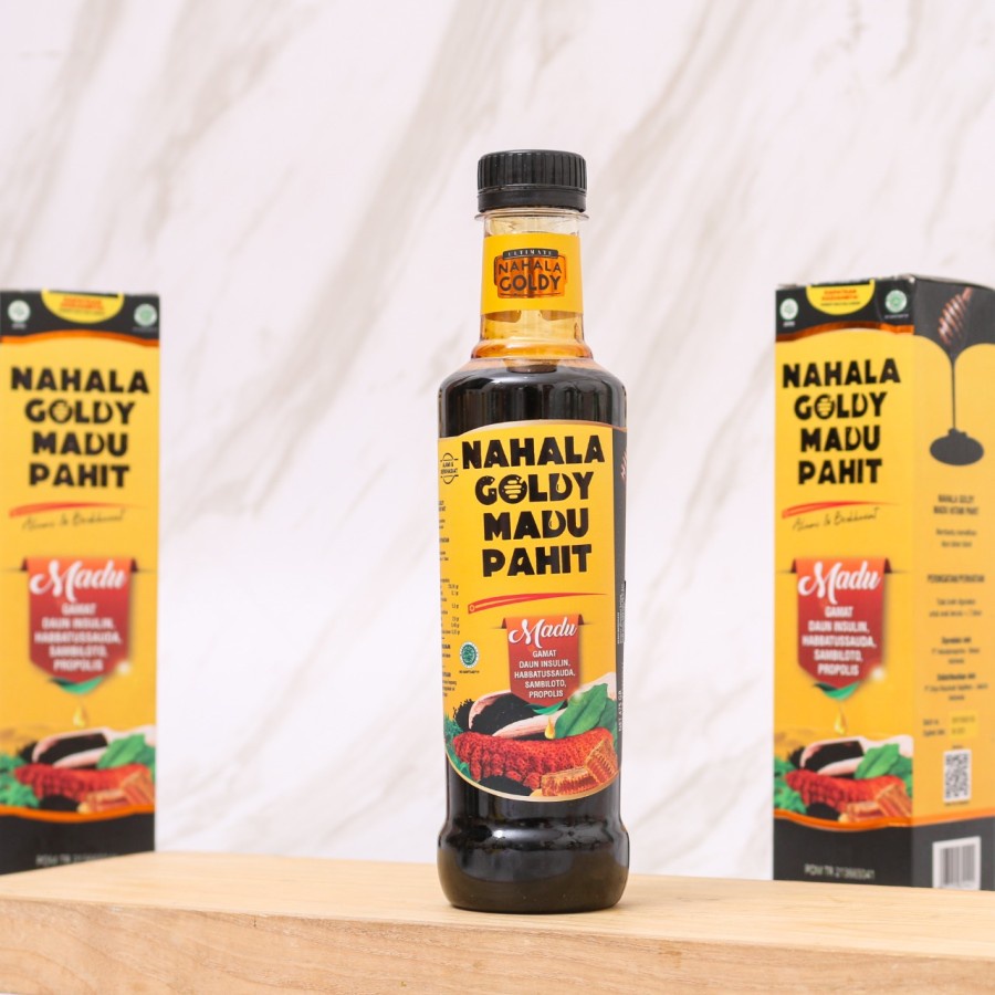 Madu Hitam Pahit Gamat Nahala Goldy
