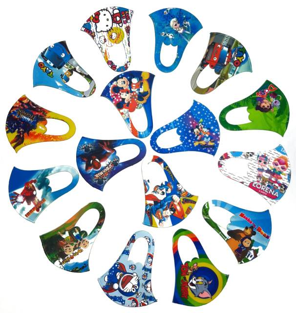  Masker  Scuba  Anak Full Print Motif Kartun     Save 15 