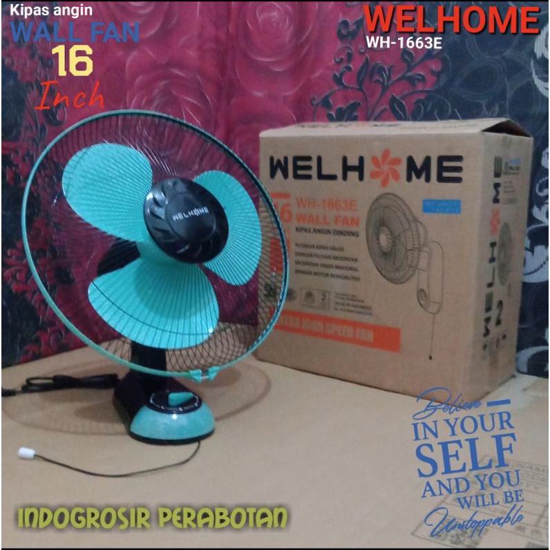 Kipas Angin Dinding Wallfan Welhome WH-1663E