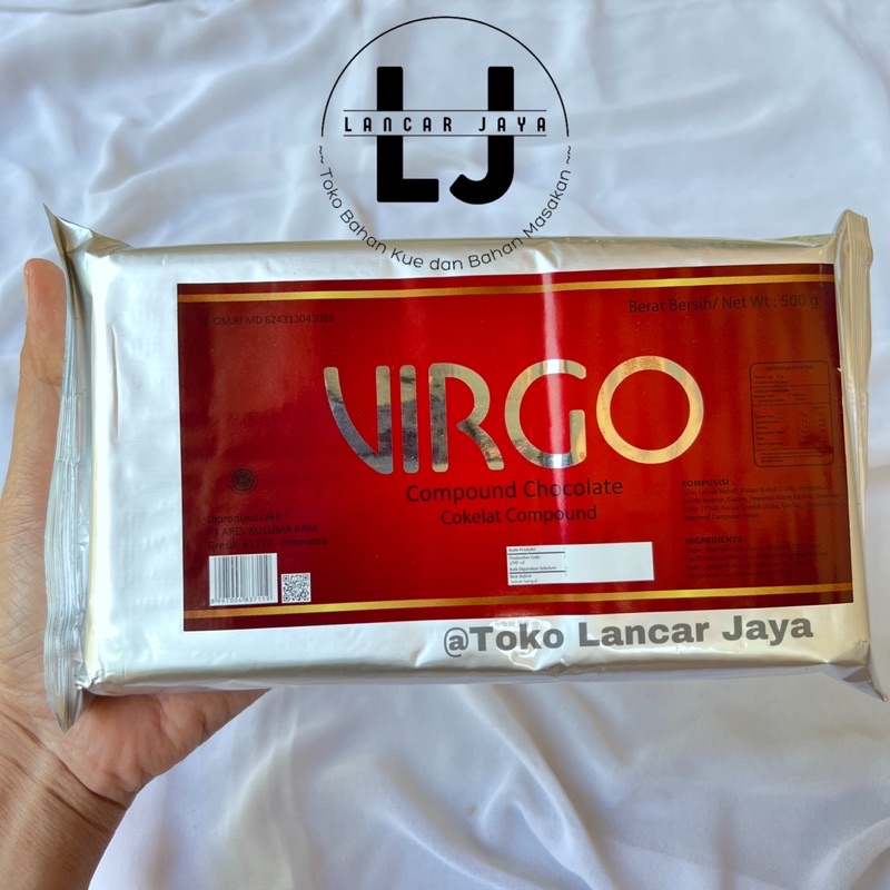 

Virgo Dark Compound 500 gr | Virgo Coklat 500 gr | Virgo Chocolate Compound | Virgo Coklat Batangan | Coklat Blok | Coklat Batangan | Topping Coklat