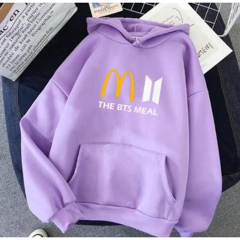 jaket anak BTS Meal sewater anak BTS MCD