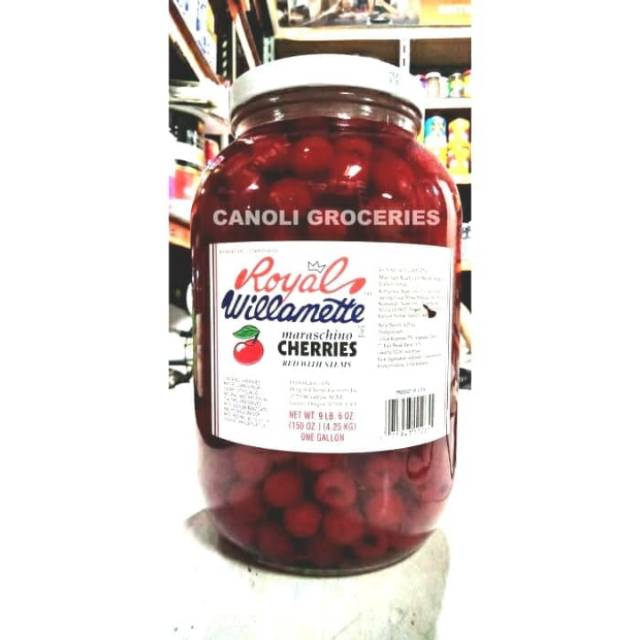 ROYAL WILLAMETTE MARASCHINO CHERRY II CERI TANGKAI MERAH 200 GR Repack