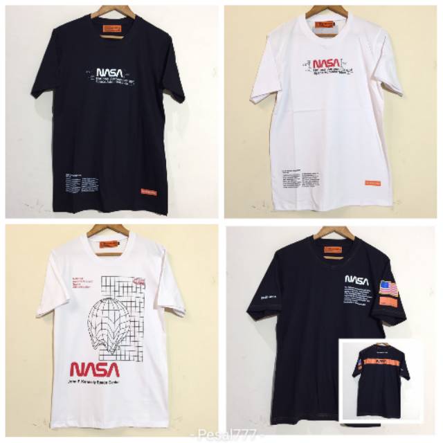 [BISA COD] Baju kaos tshirt distro unisex NASA space luar angkasa