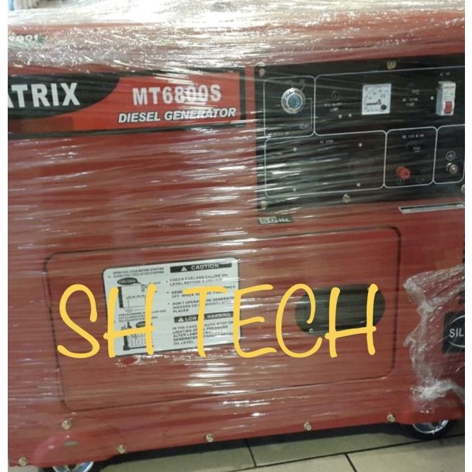 GENSET SILENT DIESEL MATRIX 5000 WATT MT 6800 S MT6800S SOLAR