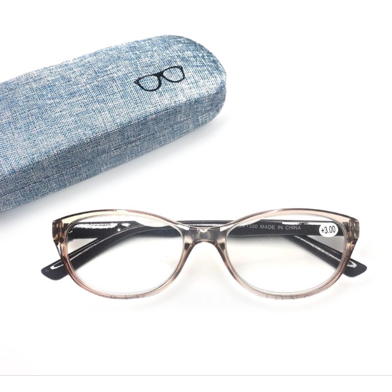 Kacamata Baca / Kaca mata Plus SUPER FOKUS Frame Cateye WANITA