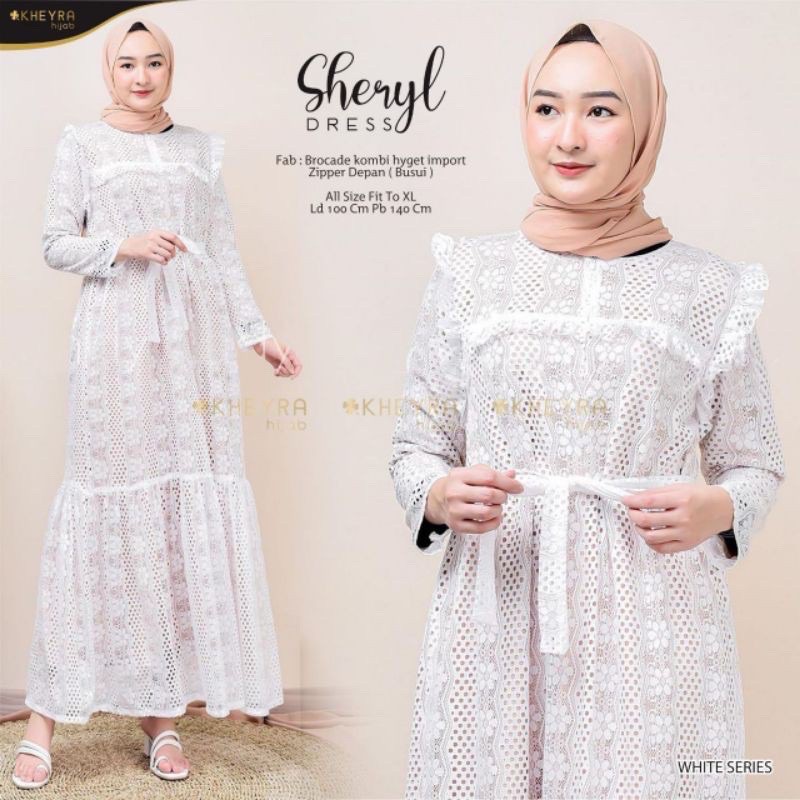 GAMIS SHABBY SHERYL DRESS BRUKAT REAL PICT ORI KHEYRA HIJAB SOLO/GAITZA/AFREYA/RUMAISHA/ARSILA/RESSY