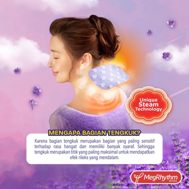 MegRhythm Good-Night Steam Patch Relax Relaksasi Hangat Punggung Capek Plester Pijat Punggung 1pc