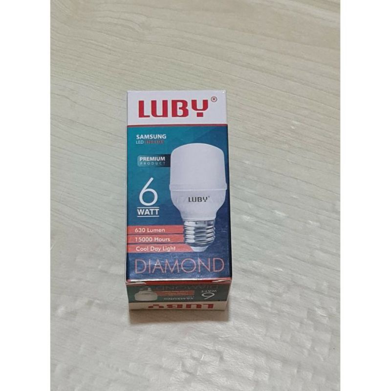 LAMPU LED LUBY DIAMOND 6 WATT CAPSUL NEW GENERATION CAHAYA PUTIH