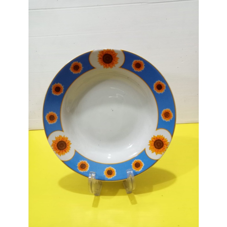 Piring Makan Motif Matahari Oven Safe