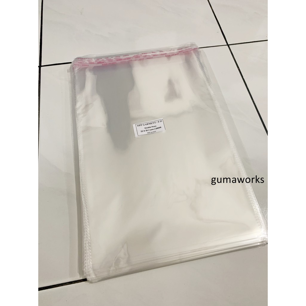 

OPP TEBAL UKURAN 25X35 CM (100 PCS) POLOS TANPA SABLON