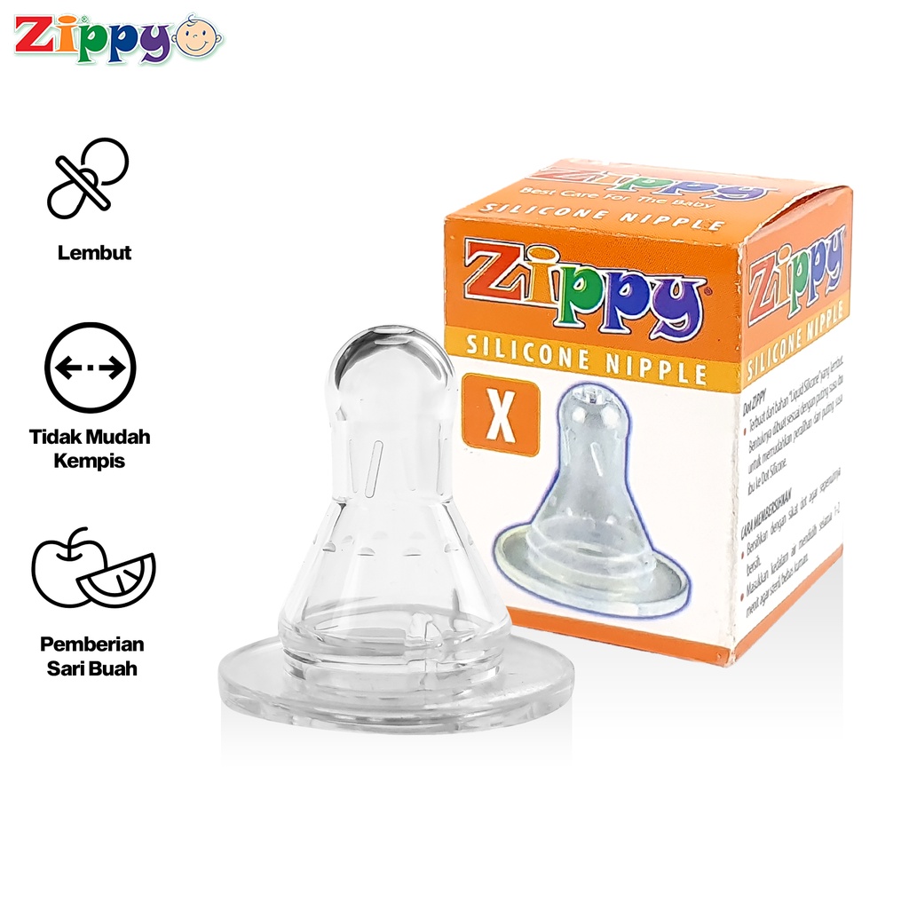 Zippy Dot Bayi Silikon S / M / L / XL Silicone Nipple Anti Kempis ZIP-OK-421-X