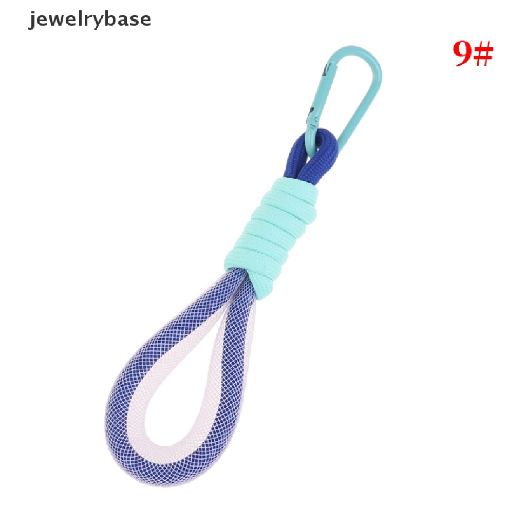 (jewelrybase) Tali Lanyard Mesh Kepang Fluorescent Untuk Gantungan Kunci / Handphone / Tas