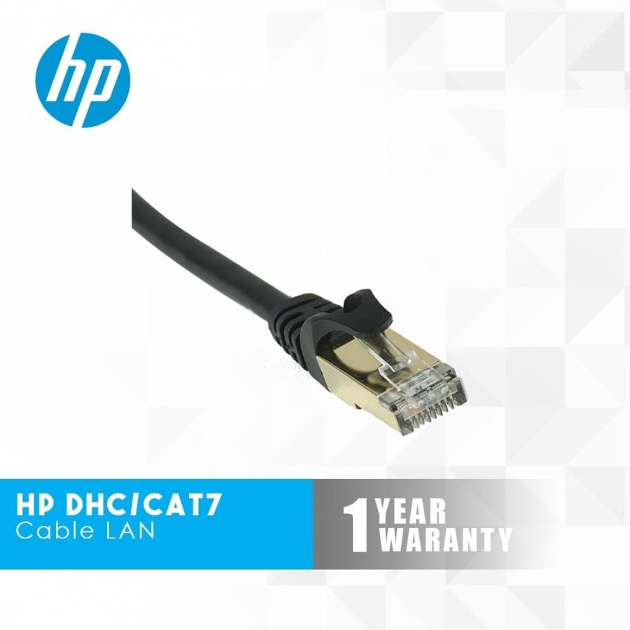 Kabel lan Hp cat 7 shield gold 10Gbps ethernet dhc-cat7-ftp 1m - Cable internet rj45 1 meter gigabit