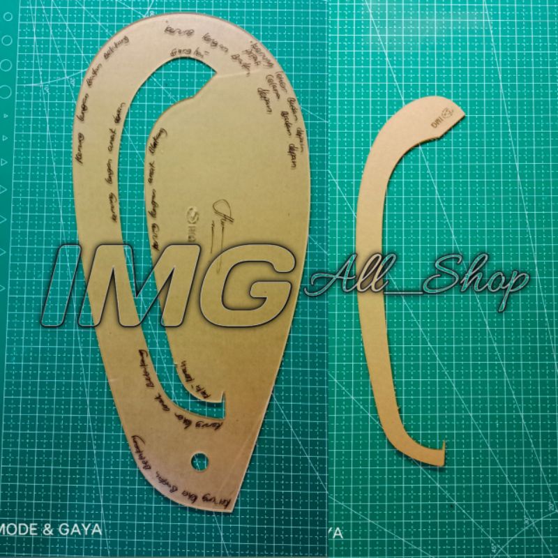 PENGGARIS / MISTAR POLA KERUNG LENGAN 