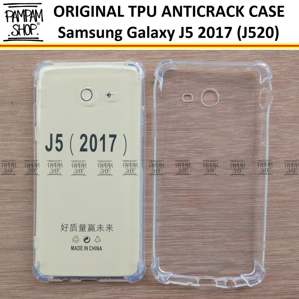 Case TPU Anti Crack Samsung Galaxy J5 2017 J520 Ultrathin Anticrack Ultra Thin Transparan