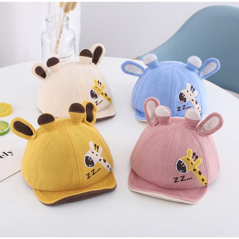 8-20 bulan Topi Baseball Anak Balita Telinga Giraffe ZZ/ Baby Baseball Hat Cap