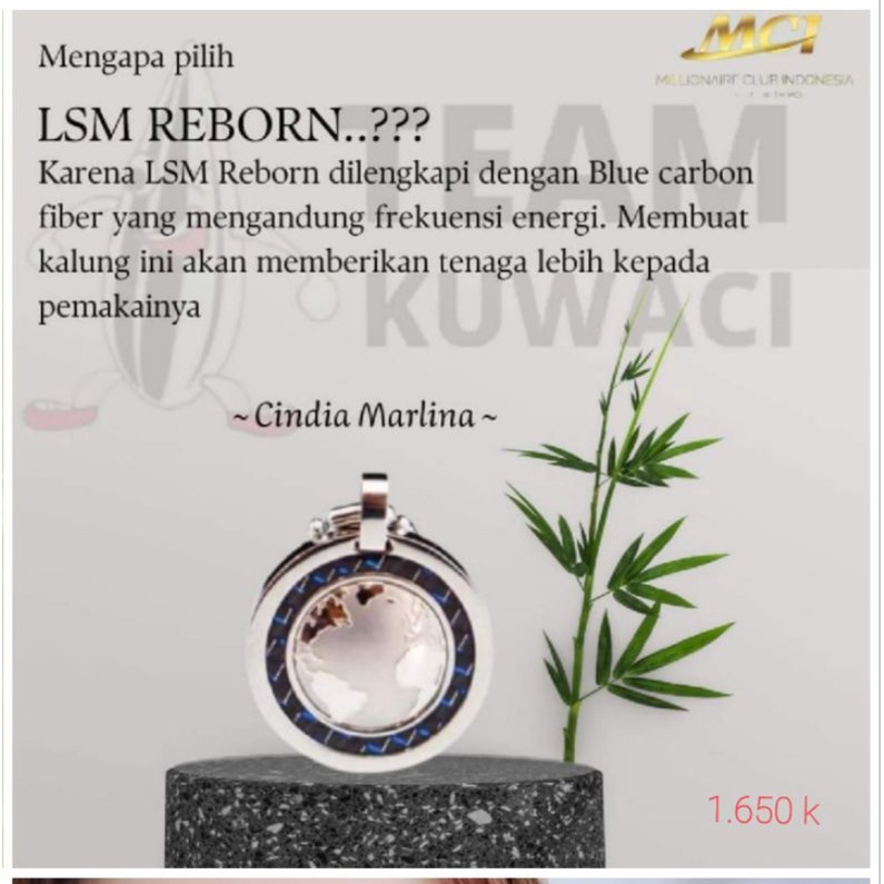 LSW Reborn Kalung Kesehatan MCI ORI Segel
