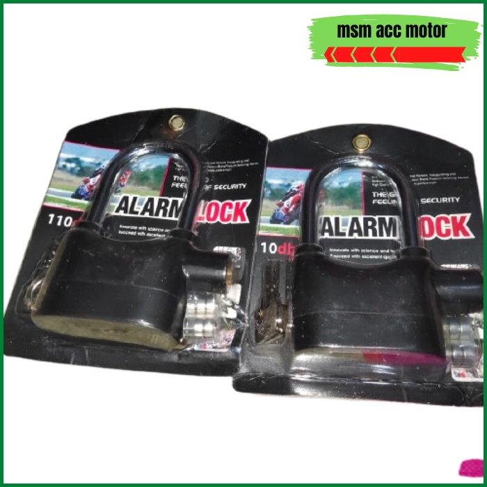 Gembok Alarm Lock Anti Maling Universal