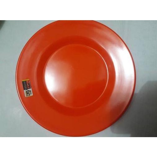 PIRING MELAMIN CEPER 1O inc isi 1 lusin (12 pcs) - Putih, 7 inc ceper