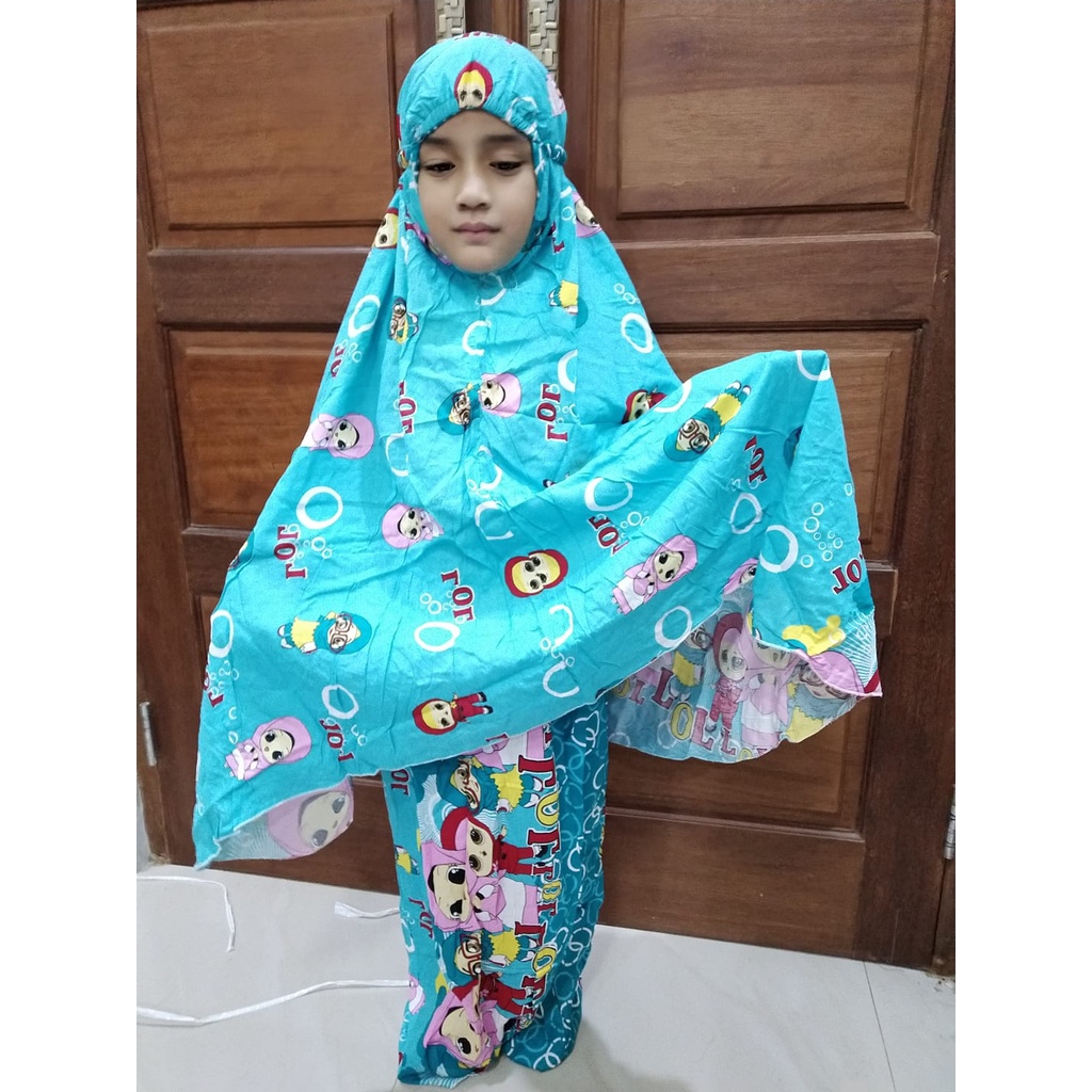 MUKENA ANAK KARAKTER ALESYA BAHAN RAYON PRINTA DEMM