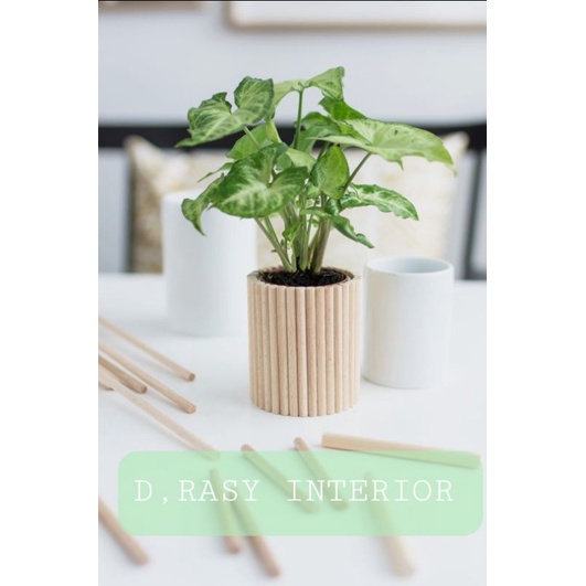 RAK POT BUNGA HIASAN MEJA TAMU