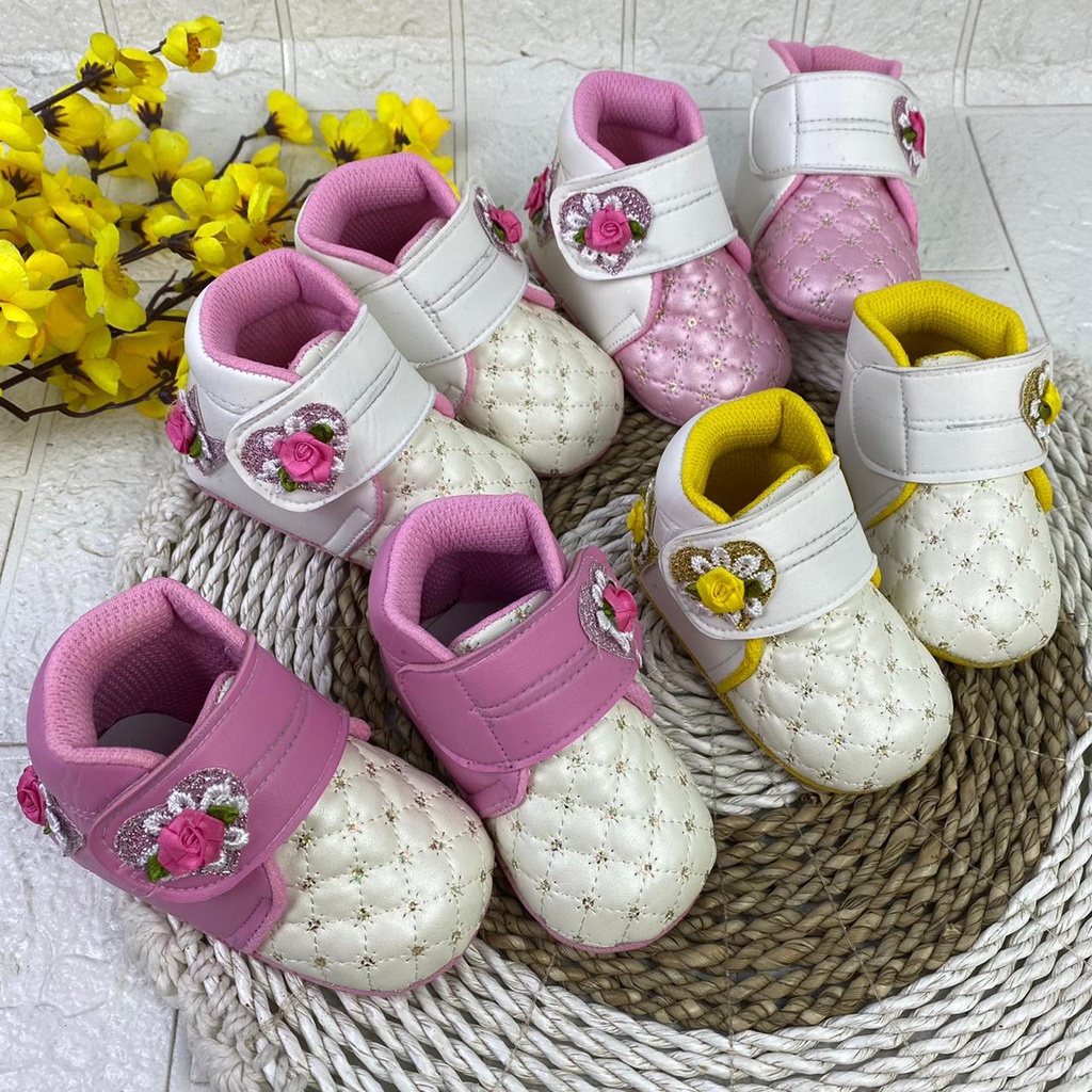 [TAMAN SEPATUKU] SEPATU TRENDY MURAH BOOT BAYI ANAK PEREMPUAN 0-12 BULAN XPX03