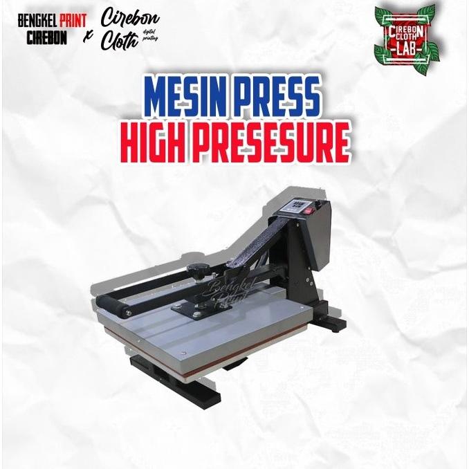 Mesin Press Kaos 38Cm X 38Cm Riecat High Pressure Low Watt 600 - 1200W