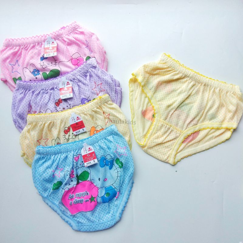 12 Pcs Celana Dalam Anak Perempuan Karakter