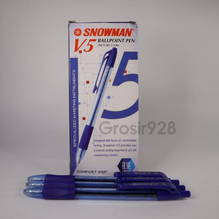 

SeW❣ (Per 12) Pulpen Snowman V5 / V-5 0.7mm Trend update