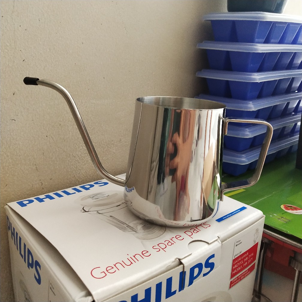 Pour Over Coffee Ketle Kd Teko Seduh Leher Angsa Pitcher Kopi Teh Teapot Drip Kettle Stainless Steel