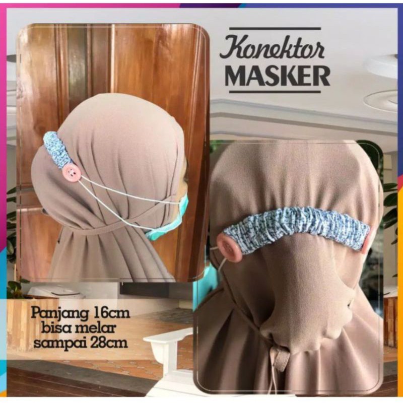 Konektor Tali Masker - Pengait Masker Konektor Tali Hook Masker Earloop Hijab