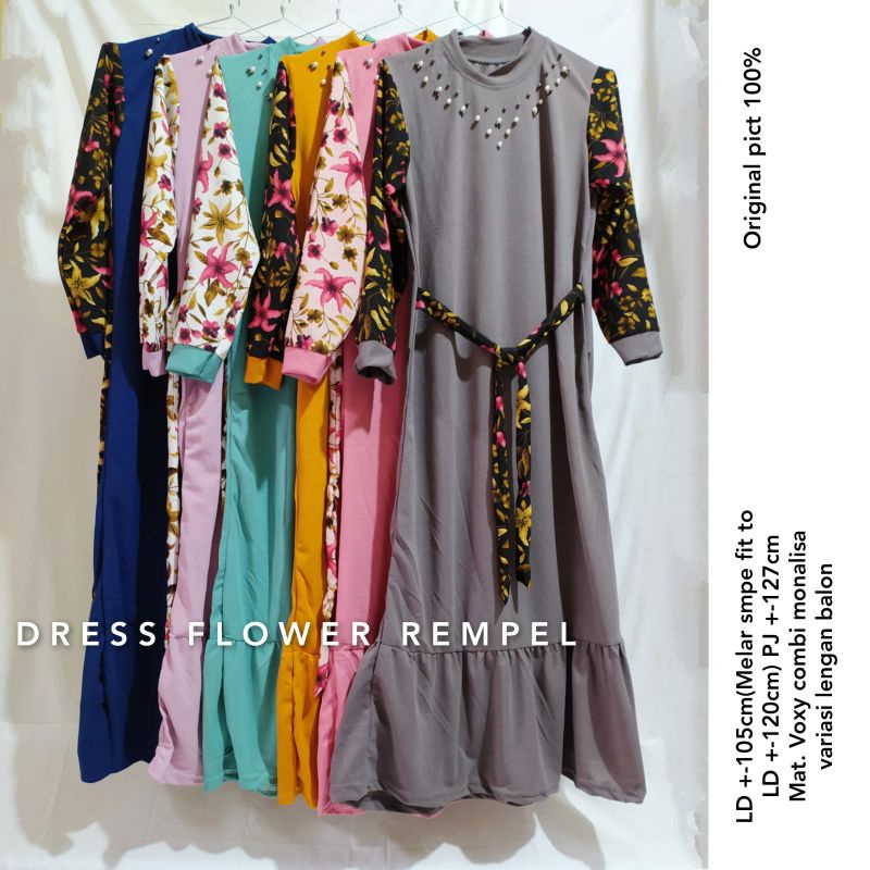 DRESS VOXY/ GAMIS VOXY/ DRESS FLOWER REMPEL