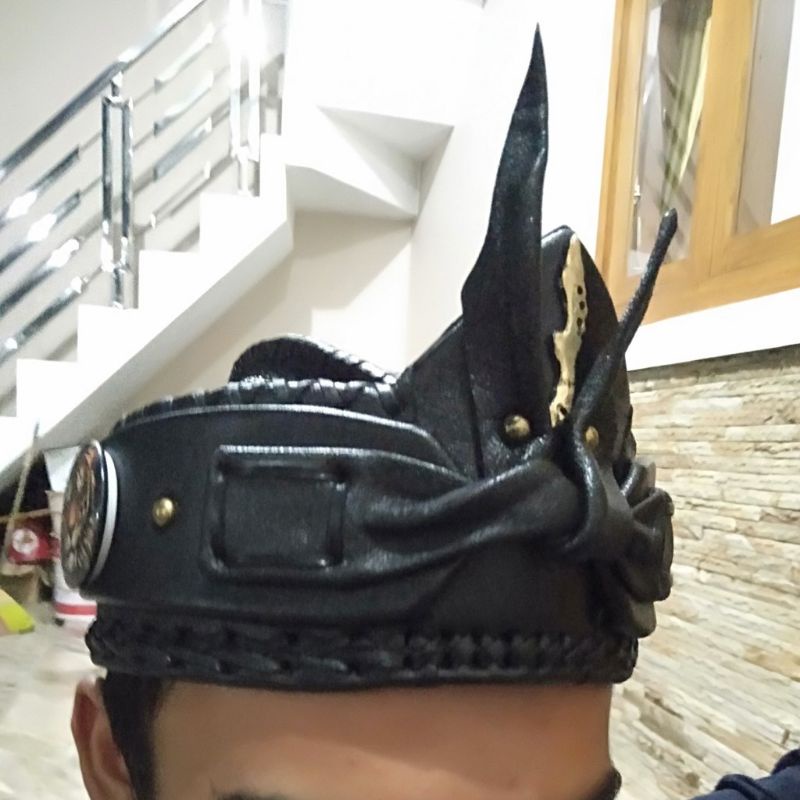 blangkon kulit asli bendo topi tradisional