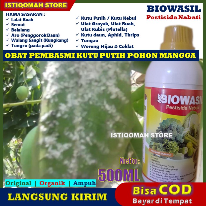 [PROMO COD BAYAR DI RUMAH] Pestisida Nabati BIOWASIL 500ml Obat Hama Pembasmi Hama Kutu Putih, Kutu 