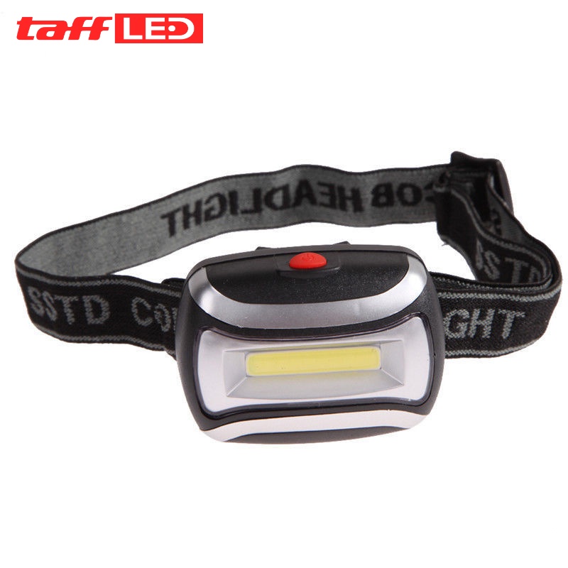 TaffLED Headlamp Flashlight Waterproof LED 3 Modes COB Headlight - CH-2016 - Black