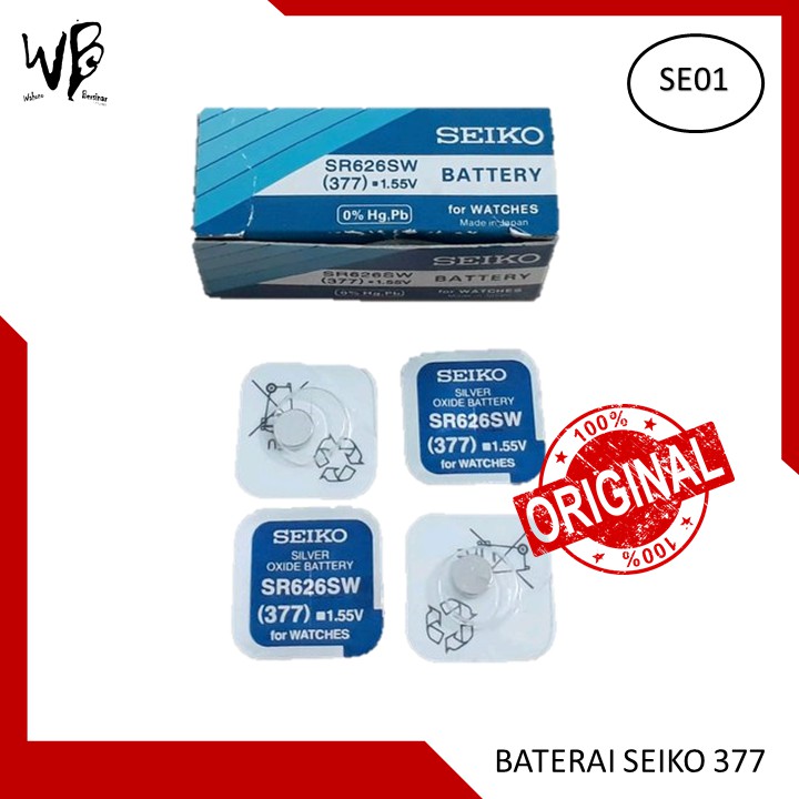 Battery batrei batre seiko sr626 sw seiko 377 seiko 626 japan