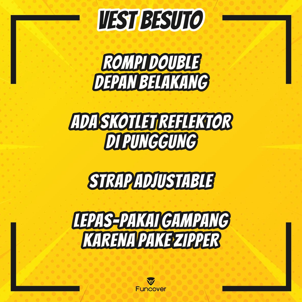 Rompi Pelindung Dada Windbreaker Windproof Touring Vest Motor Sakatsu Besuto FUNCOVER