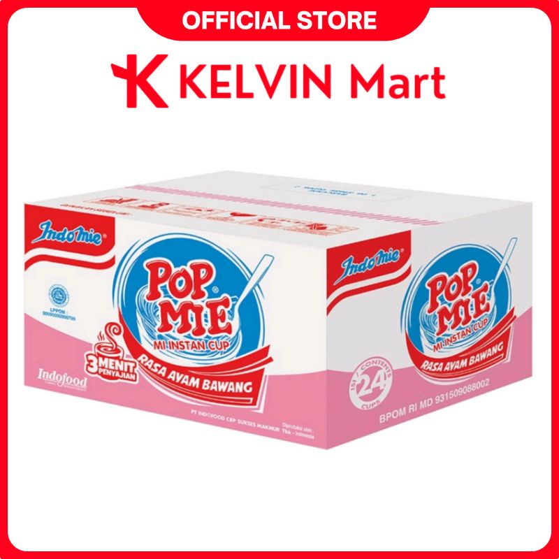 

Pop Mie Mi Instan Ayam Bawang Cup 75g x 24 pcs | KELVIN Mart